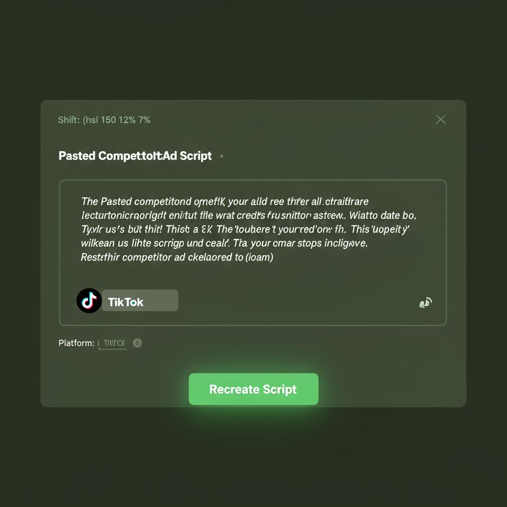 Recreate Script mode